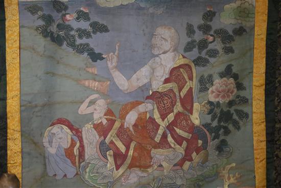 Two thangkhas, Tibet, first half 20th century,